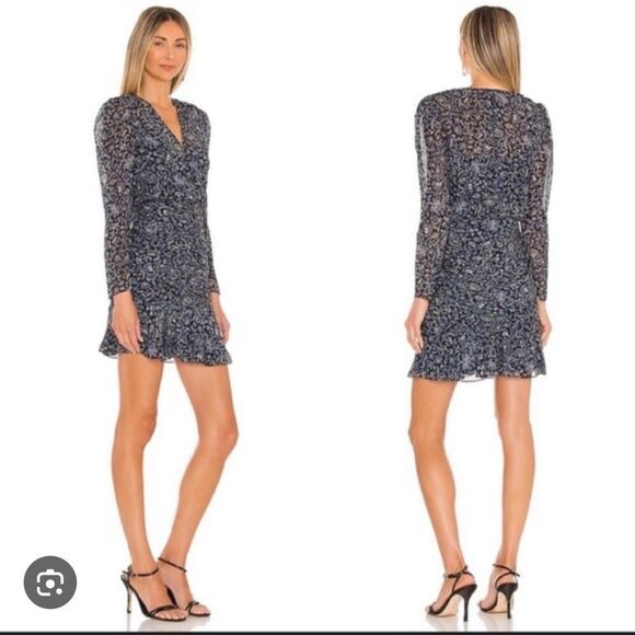 NWT Veronica Beard ROSALIA Silk Mini DRESS
BLACK Blue MULTI Size 6 Revolve - Picture 16 of 16